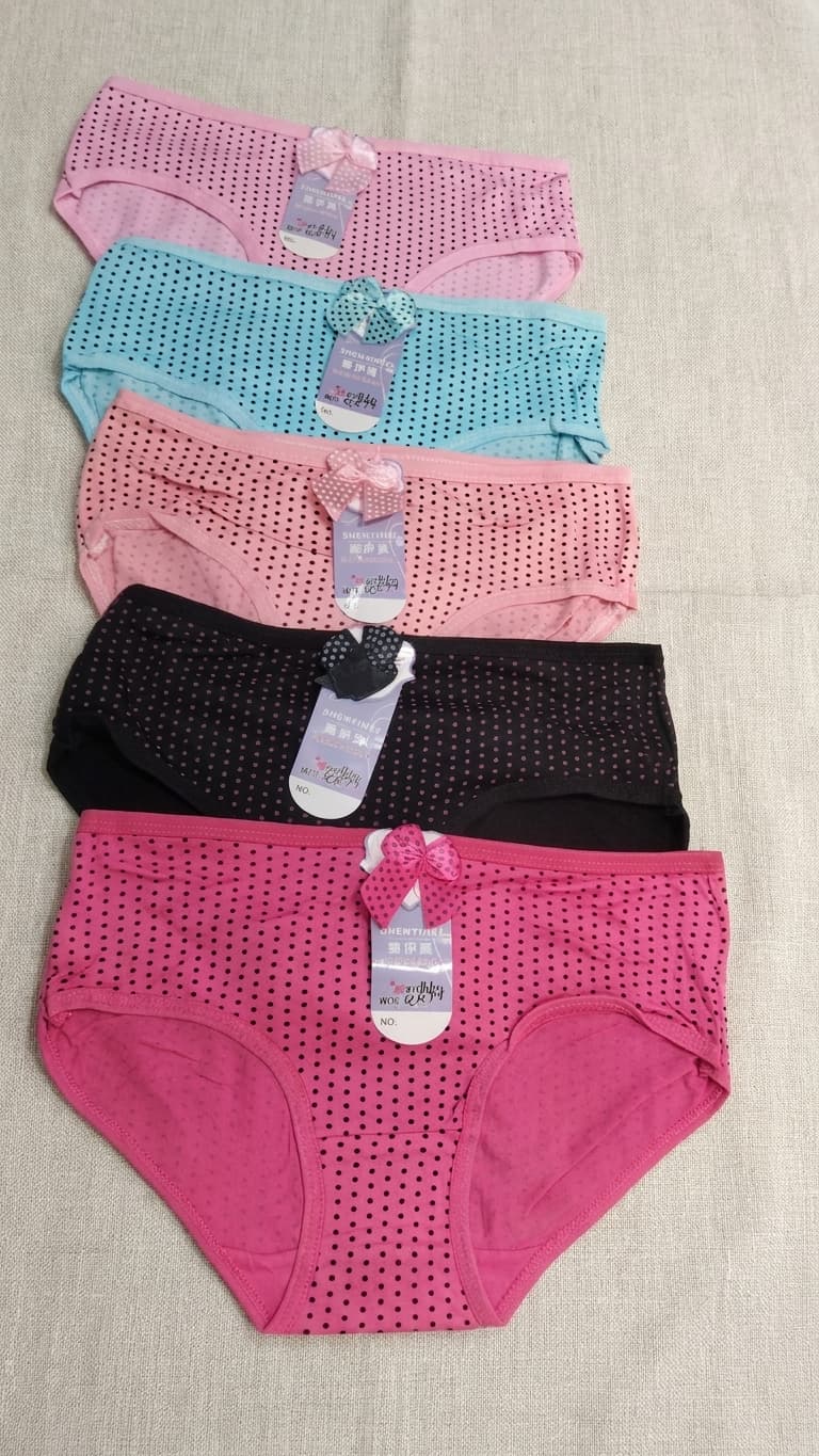Polka Dot Cotton panty Brief for 7 to 12yrs girl