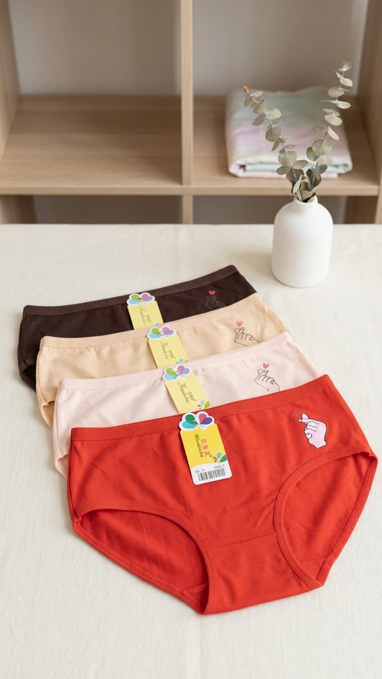 Cute & Cozy K-Heart Cotton Panties for 7 to 12 yrs girl