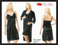 Two hearts 2 piece silk satin nightwear set