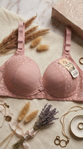 Single padded bra pink