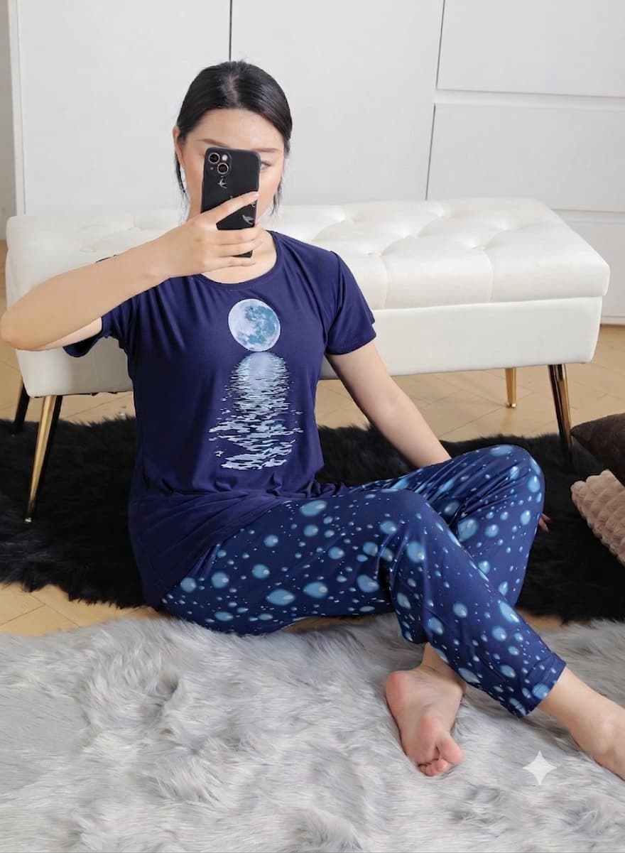 Women’s Floral Print Casual Loungewear Set