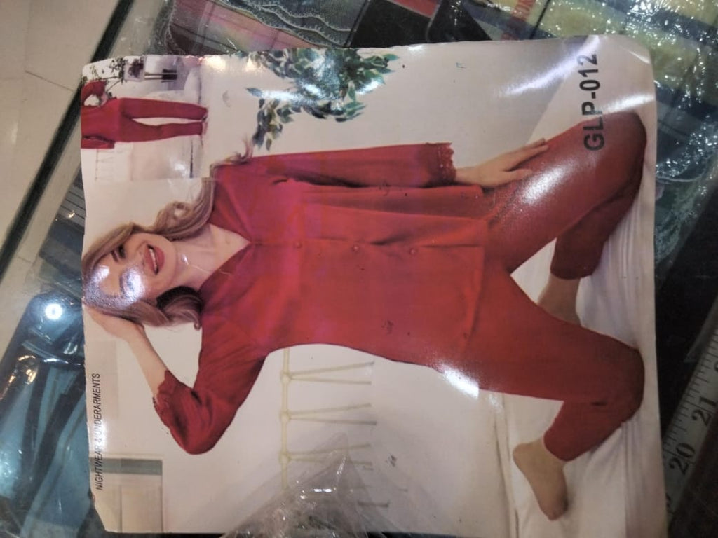 Luxury Satin Pajama Set – 2-Piece Button-Down Nightwear